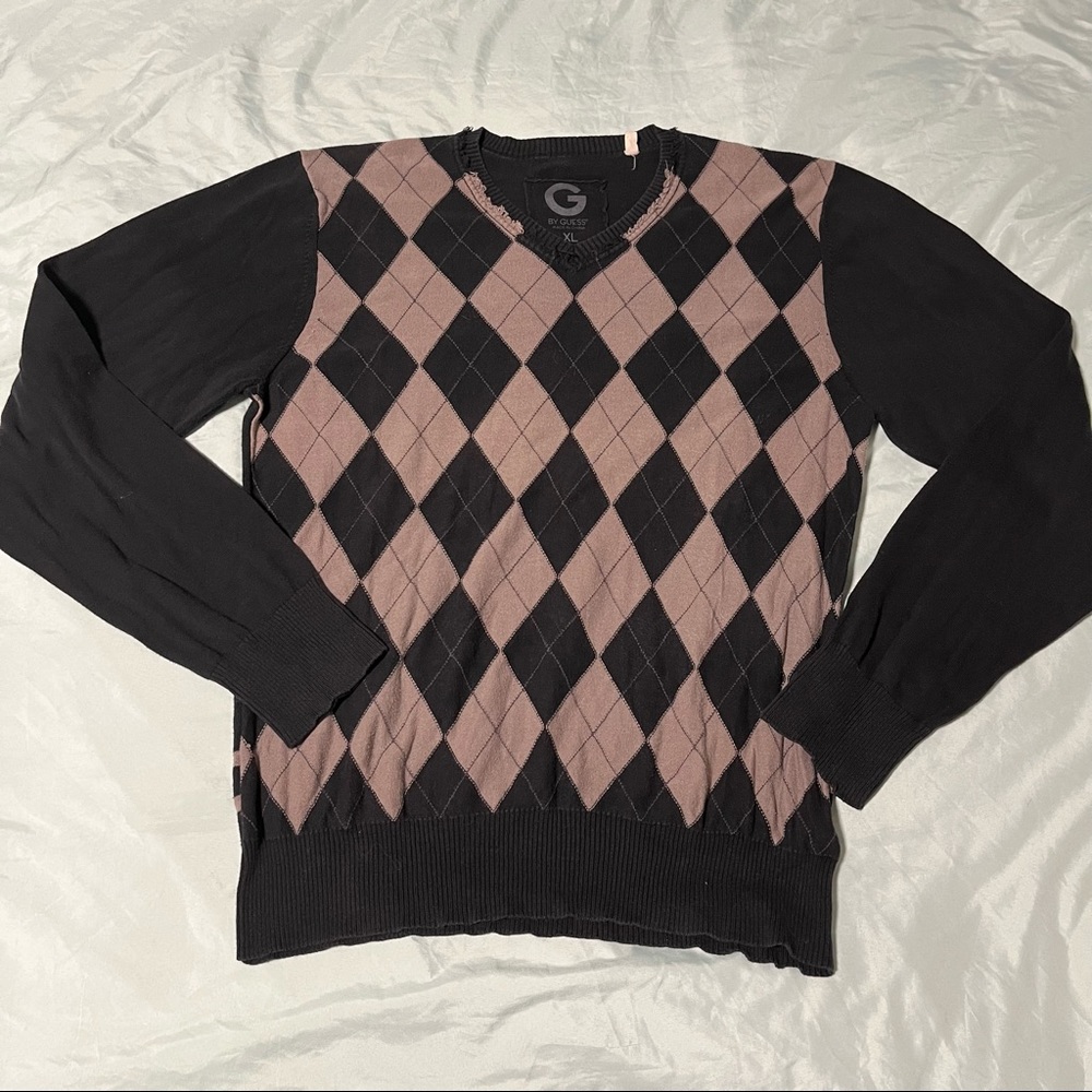 G By Guess Argyle Sweater